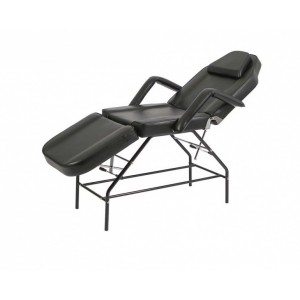 Fauteuil de soins esthétiques en PVC noir - Mylo