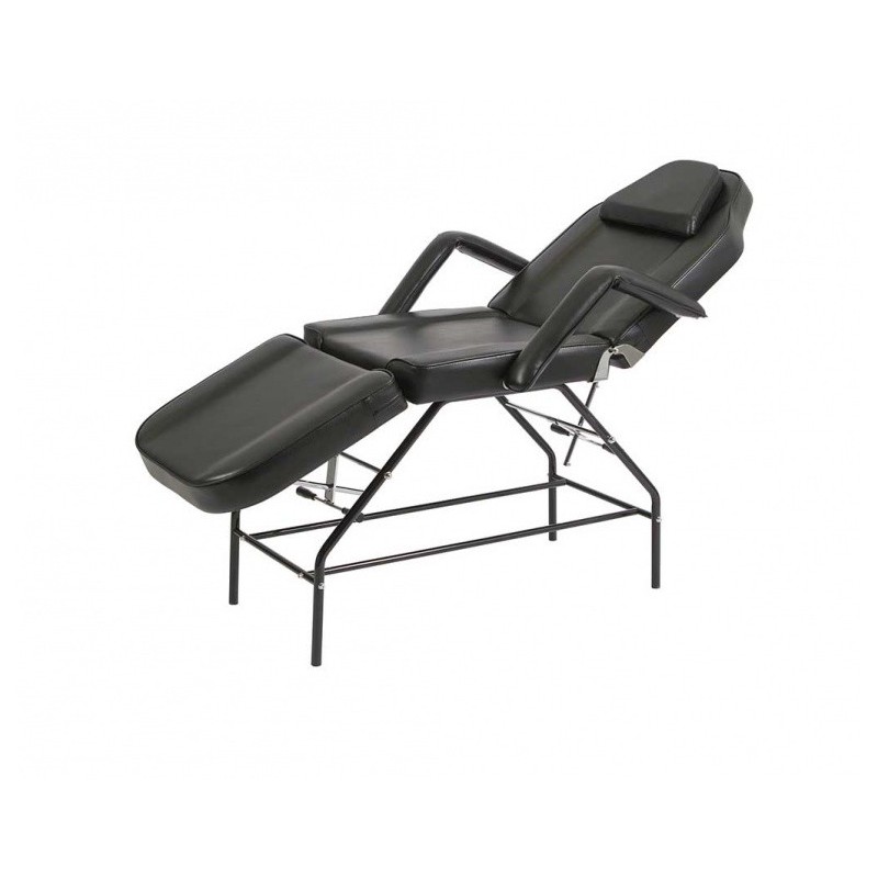 Fauteuil de soins esthétiques en PVC noir - Mylo