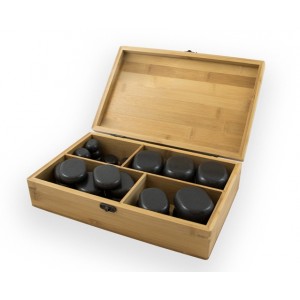 Coffret pierres chaudes pour massage 36 pierres
